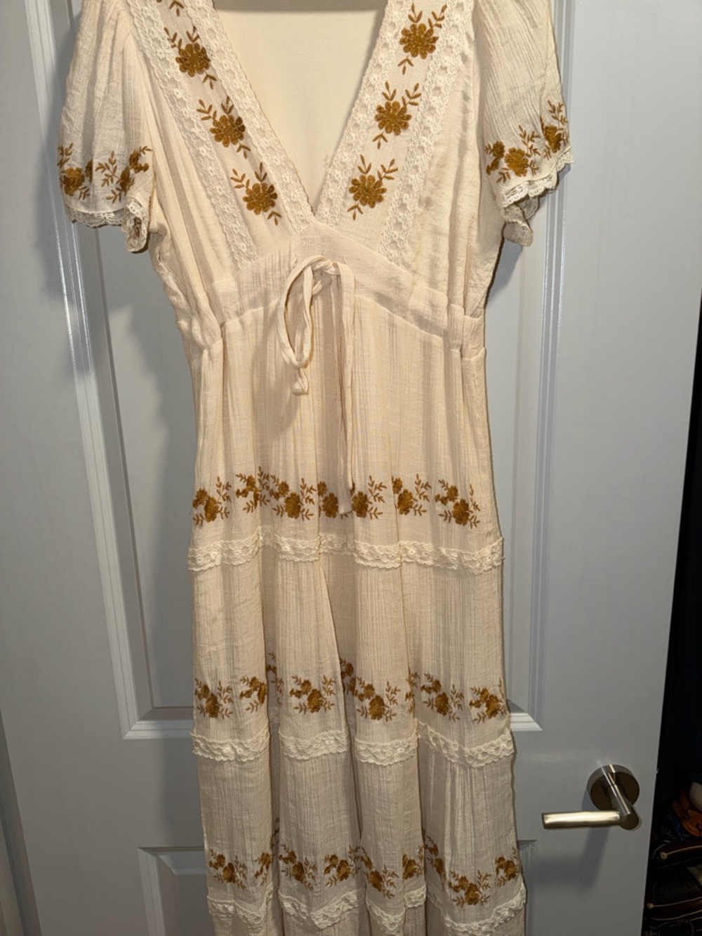 Floral Embroidered  Dress - Picture 2 of 3